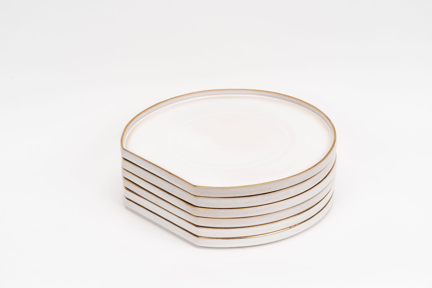 Ivory & Gold Dinner Plates